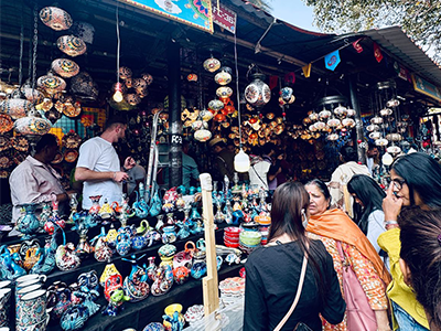 jims student visit surajkund mela