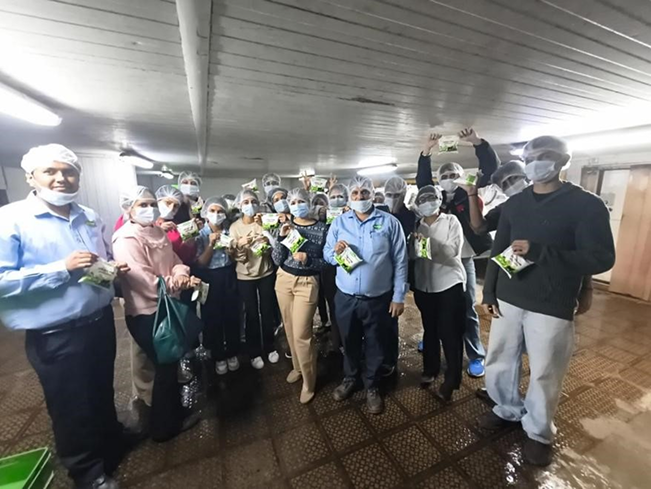 students at pasteurization unit
